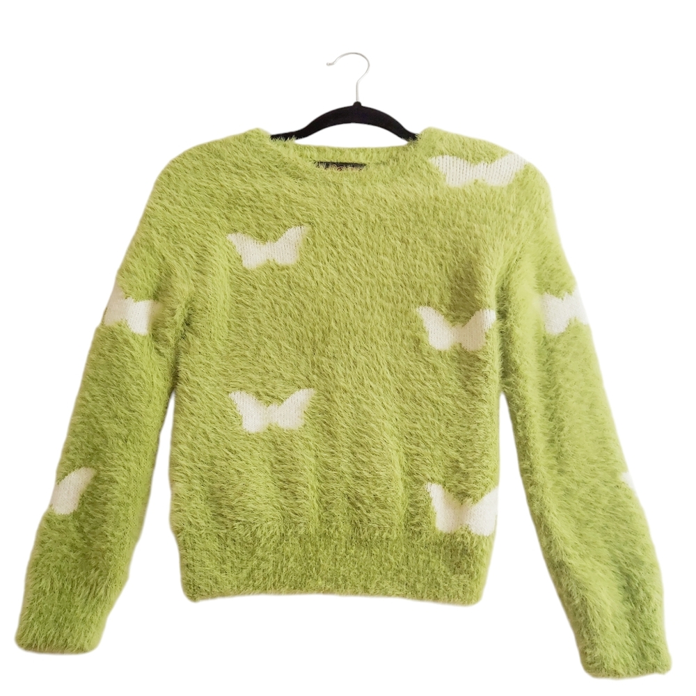 Coco and Shay Butterfly Print Sweater.
